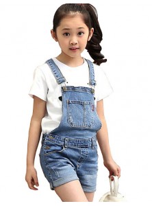 Girl's Casual/Daily Jeans,Cotton Summer Blue  