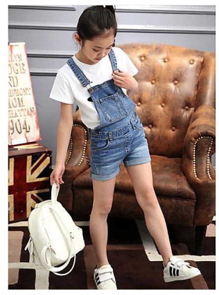 Girl's Casual/Daily Jeans,Cotton Summer Blue  